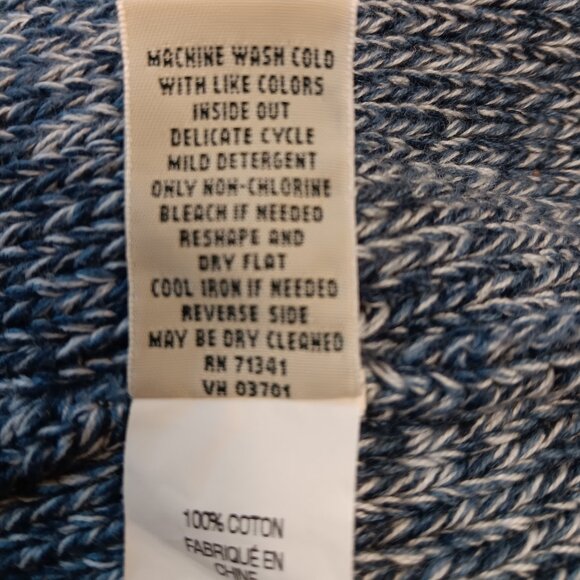 L. L. Bean Knit Striped Button Front Cardigan Sweater - Picture 5 of 5